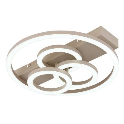 Globo - LED Ściemnialna oprawa sufitowa LED/40W/230V 2700-6500K śr. 35x33 cm beżowa + pilot zdalnego sterowania