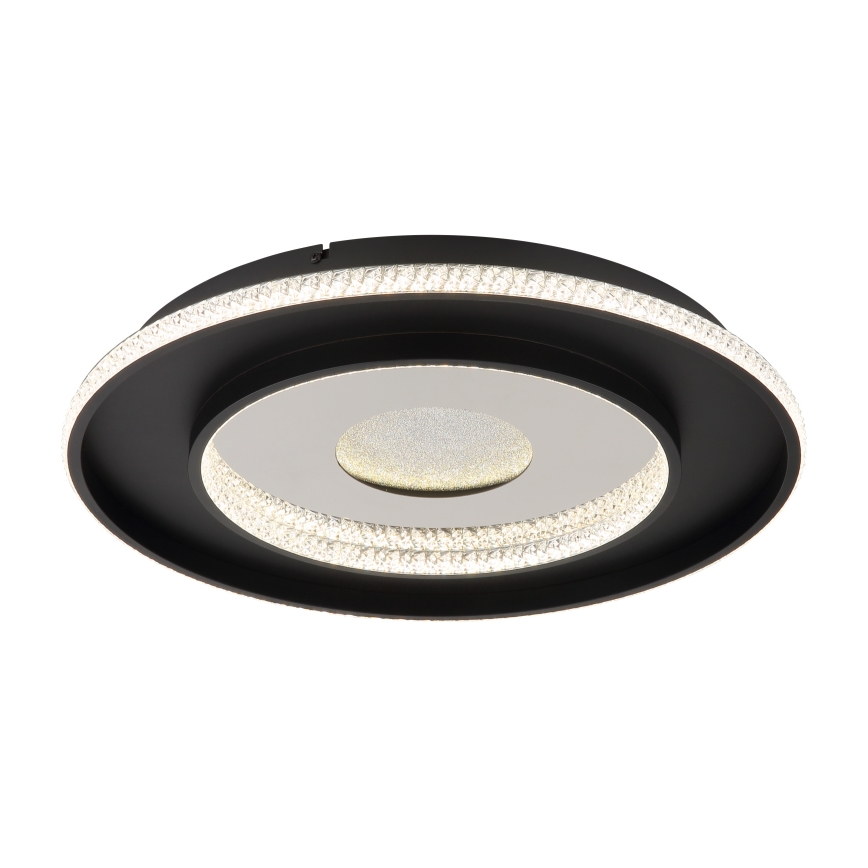 Globo - LED regulowane oświetlenie sufitowe LED/30W/230V 2700-6500K śr. 52,5 cm czarne + pilot do zdalnego sterowania