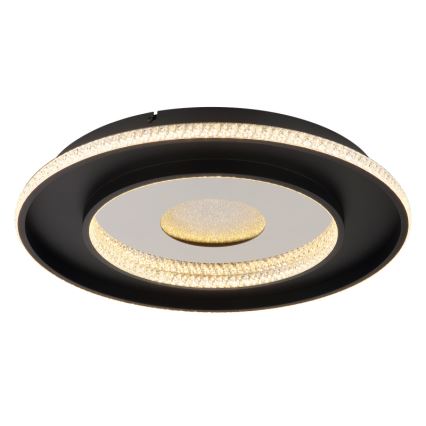 Globo - LED regulowane oświetlenie sufitowe LED/30W/230V 2700-6500K śr. 52,5 cm czarne + pilot do zdalnego sterowania