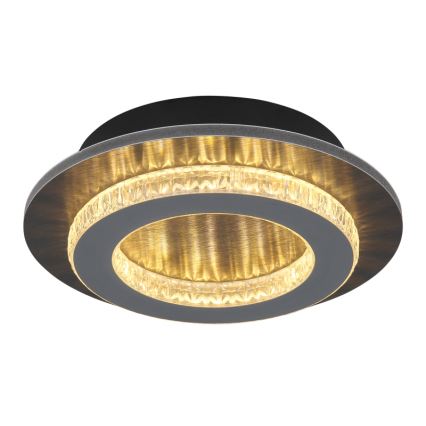 Globo - Oprawa sufitowa LED/12W/230V 3000/4000/6500K Ø 20 cm antracyt
