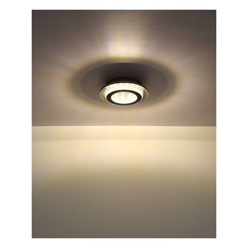 Globo - Oprawa sufitowa LED/12W/230V 3000/4000/6500K Ø 20 cm antracyt