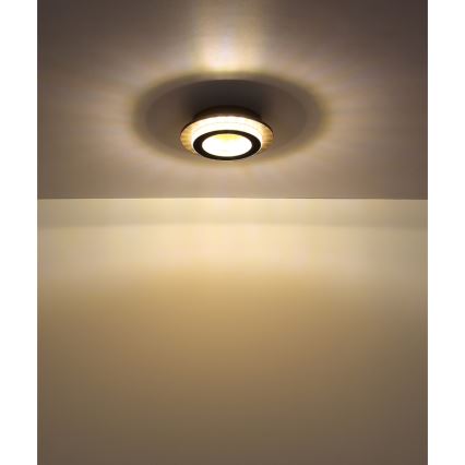 Globo - Lampa sufitowa LED/12W/230V 3000/4000/6500K śr. 20 cm czarna
