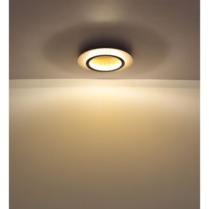 Globo - Lampa sufitowa LED/24W/230V 3000/4000/6500K śr. 35 cm czarna