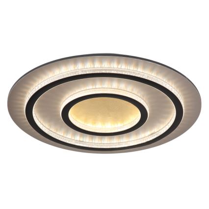 Globo - ściemnialna lampa sufitowa LED/60W/230V 3000-6500K śr. 55 cm czarna + pilot zdalnego sterowania