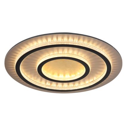 Globo - ściemnialna lampa sufitowa LED/60W/230V 3000-6500K śr. 55 cm czarna + pilot zdalnego sterowania