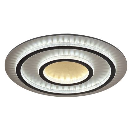 Globo - ściemnialna lampa sufitowa LED/60W/230V 3000-6500K śr. 55 cm czarna + pilot zdalnego sterowania