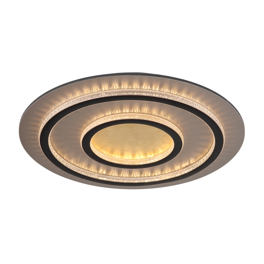 Globo - ściemnialna lampa sufitowa LED/60W/230V 3000-6500K śr. 55 cm czarna + pilot zdalnego sterowania