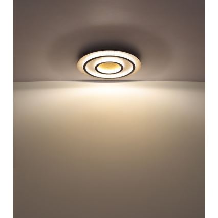 Globo - ściemnialna lampa sufitowa LED/60W/230V 3000-6500K śr. 55 cm czarna + pilot zdalnego sterowania