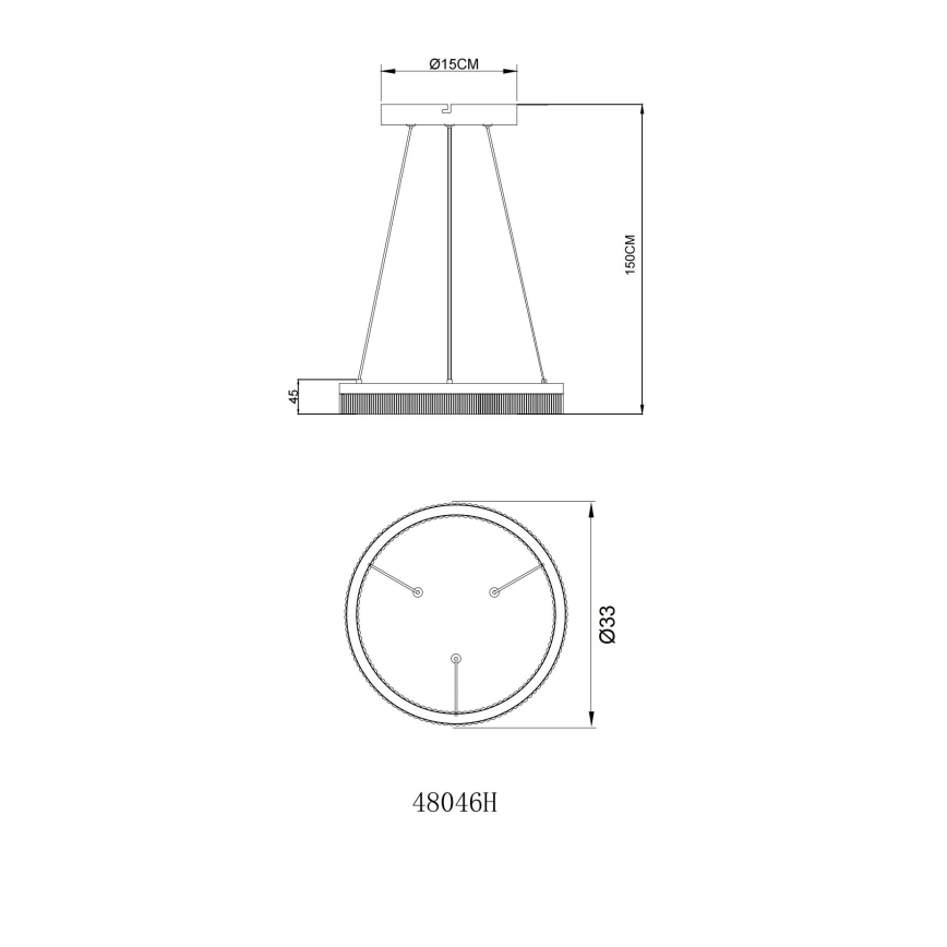 Globo - LED Żyrandol na lince LED/16W/230V 3000K