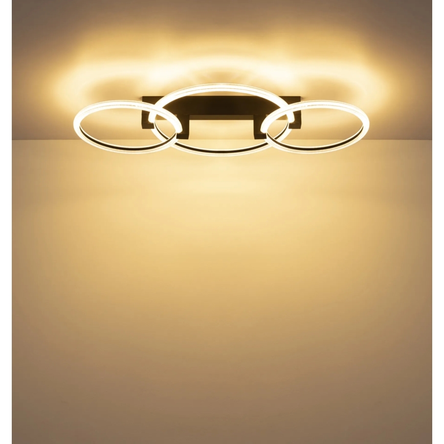 Globo - Lampa sufitowa LED/40W/230V 3000K 76,1x38 cm czarna