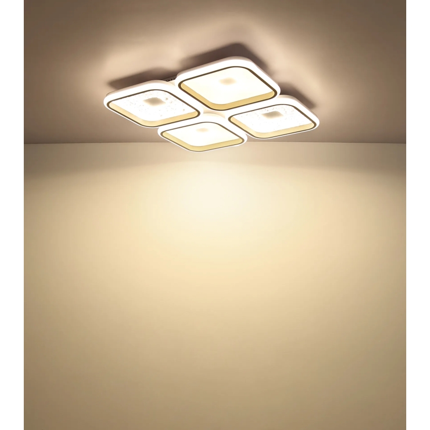 Globo - ściemnialna oprawa sufitowa LED/55W/230V 2700-6000K 54x54 cm + pilot zdalnego sterowania