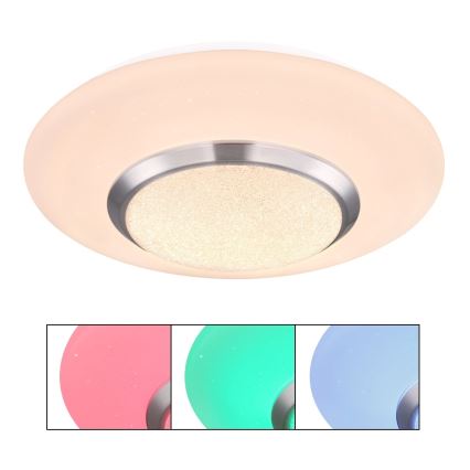 Globo - LED RGBW Ściemnialny plafon sufitowy LED/18W/230V 3000K Ø 34 cm