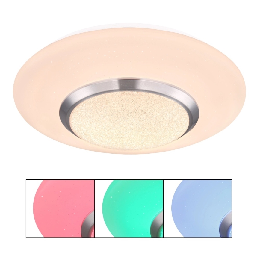 Globo - LED RGBW Ściemnialny plafon sufitowy LED/18W/230V 3000K Ø 34 cm
