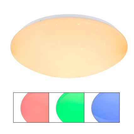 Globo - Ściemnialna lampa sufitowa LED RGB LED/24W/230V + LED/8W 2700–6500K Ø 41 cm + pilot zdalnego sterowania