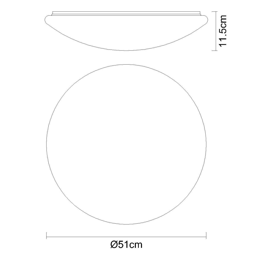 Globo - Ściemnialna lampa sufitowa LED RGB/48W/230V + LED/10W 2700-6500K śr. 50 cm + pilot zdalnego sterowania