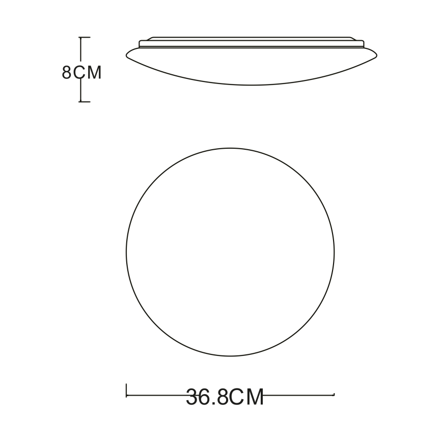 GLOBO - LED Plafon LED/24W/230V