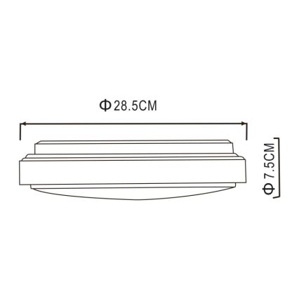 Globo - LED Plafon LED/18W/230V 3000K