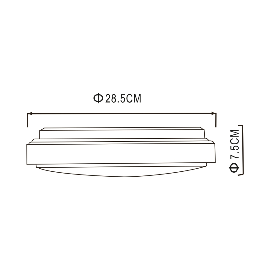 Globo - LED Plafon LED/18W/230V 3000K