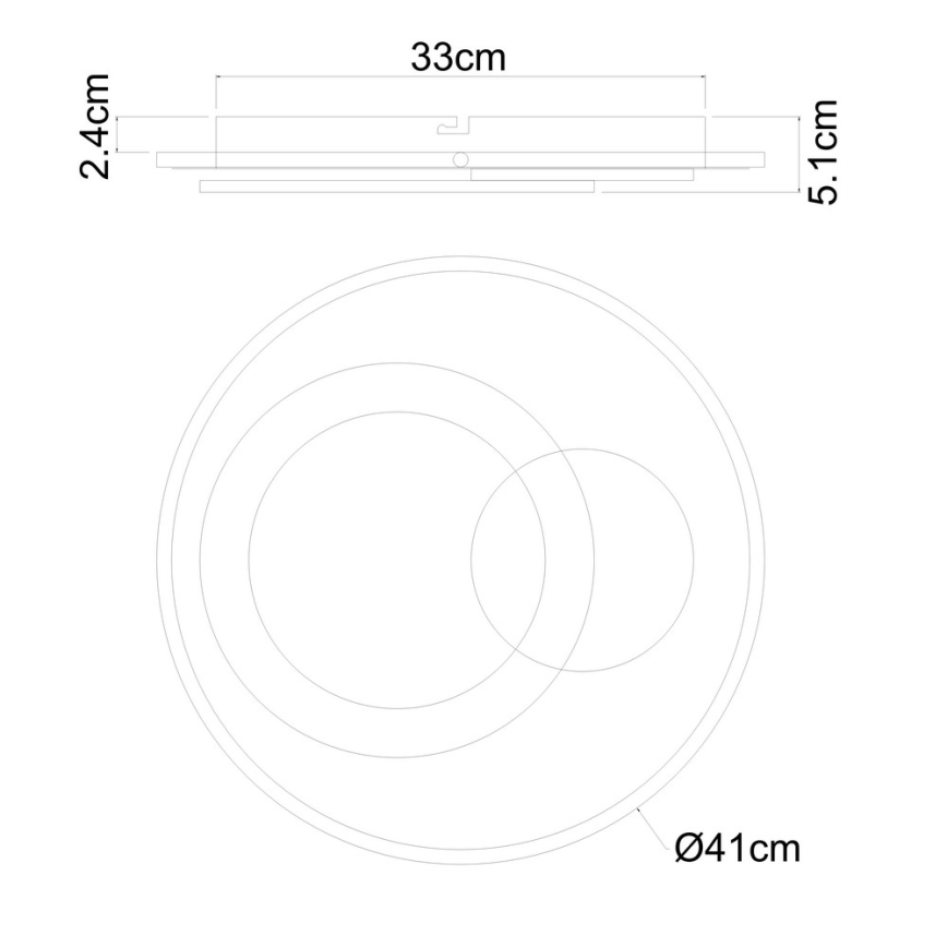 Globo - LED Plafon ściemnialny LED/36W/230V 3000-6000K + pilot zdalnego sterowania