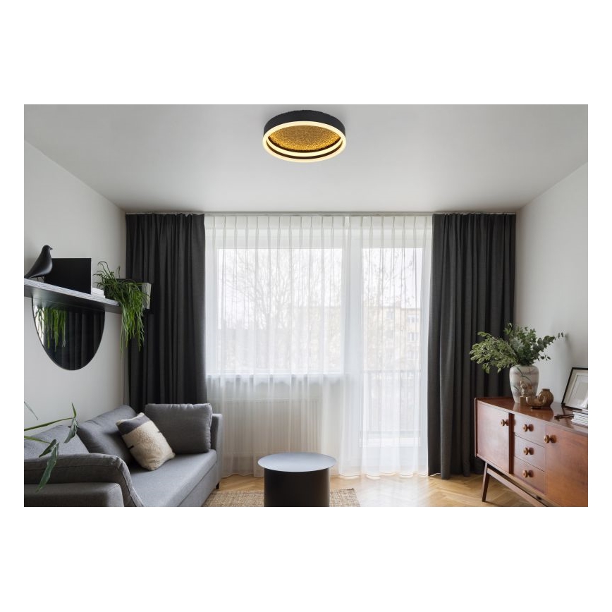 Globo - LED Plafon LED/24W/230V śr. 30 cm czarny