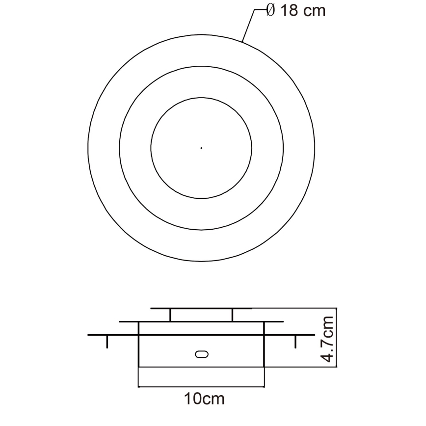 Globo - LED lampa sufitowa LED/18W/230V 3000K śr. 18 cm złota