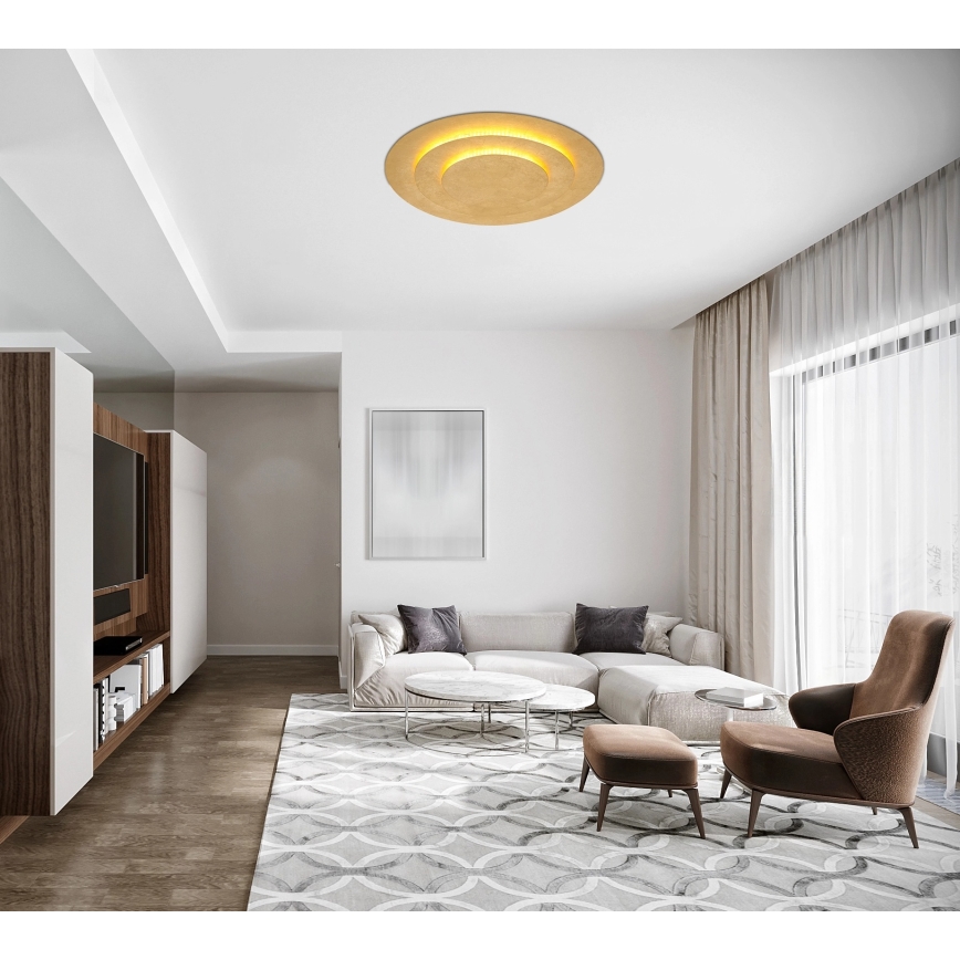 Globo - Lampa sufitowa LED LED/40W/230V 3000K, średnica 49 cm, złota