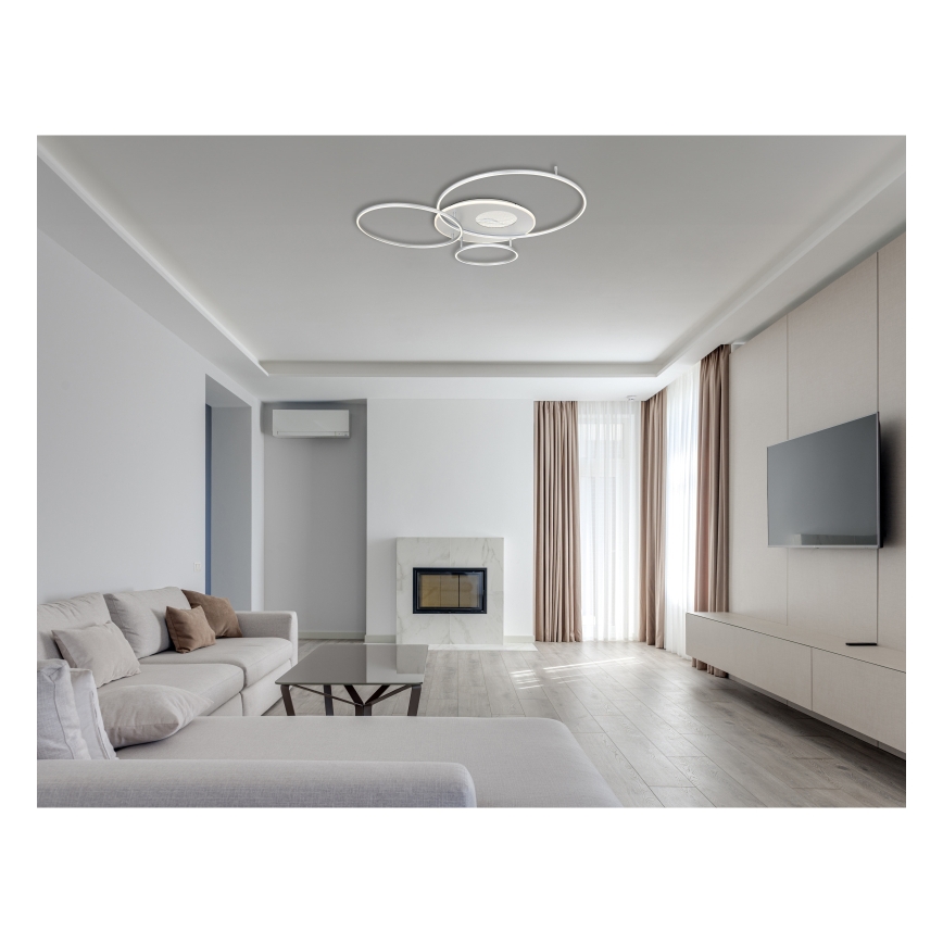 Globo - LED Plafon ściemnialny LED/70W/230V 2700-6500K matowy chrom + zdalne sterowanie