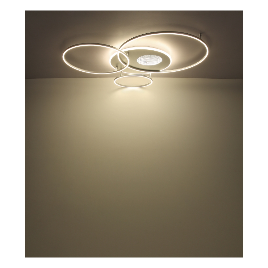 Globo - LED Plafon ściemnialny LED/70W/230V 2700-6500K matowy chrom + zdalne sterowanie