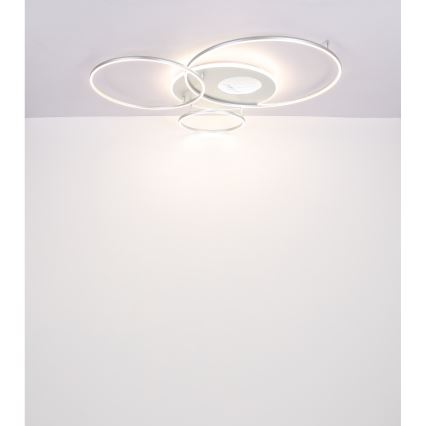 Globo - LED Plafon ściemnialny LED/70W/230V 2700-6500K matowy chrom + zdalne sterowanie