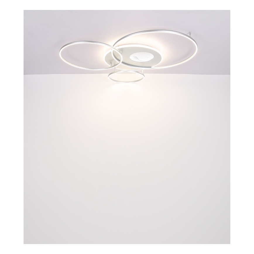 Globo - LED Plafon ściemnialny LED/70W/230V 2700-6500K matowy chrom + zdalne sterowanie