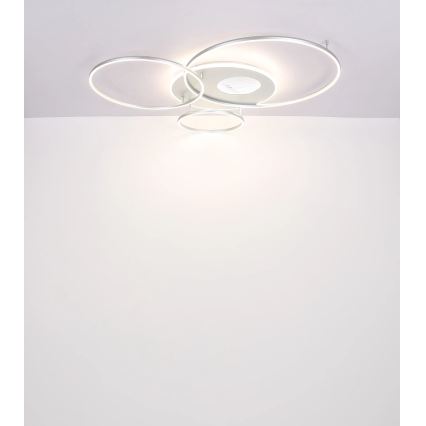 Globo - ściemnialna oprawa sufitowa LED/70W/230V 2700-6500K Wi-Fi Tuya matowy chrom + pilot zdalnego sterowania