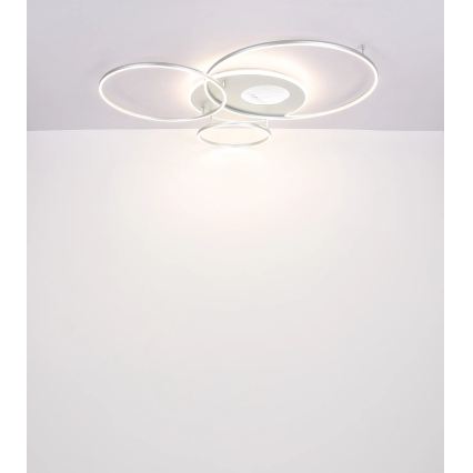 Globo - LED ściemnialna lampa sufitowa LED/70W/230V 2700-6500K Wi-Fi Tuya matowy chrom + pilot zdalnego sterowania