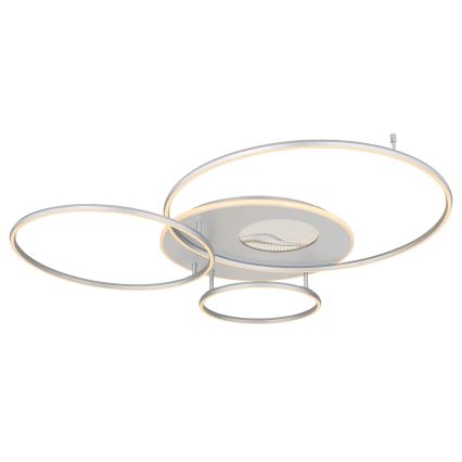 Globo - LED ściemnialna lampa sufitowa LED/70W/230V 2700-6500K Wi-Fi Tuya matowy chrom + pilot zdalnego sterowania