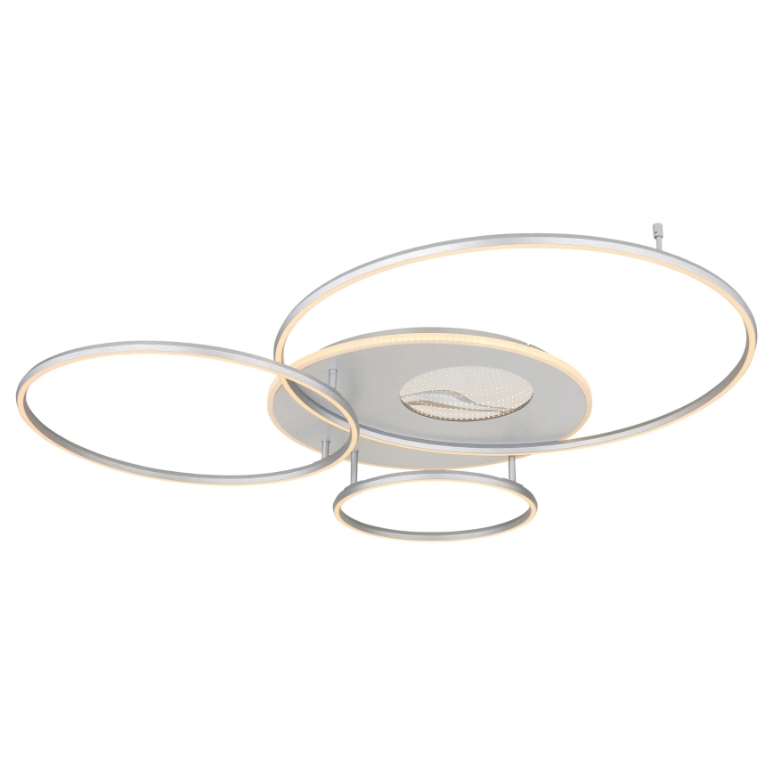 Globo - LED ściemnialna lampa sufitowa LED/70W/230V 2700-6500K Wi-Fi Tuya matowy chrom + pilot zdalnego sterowania