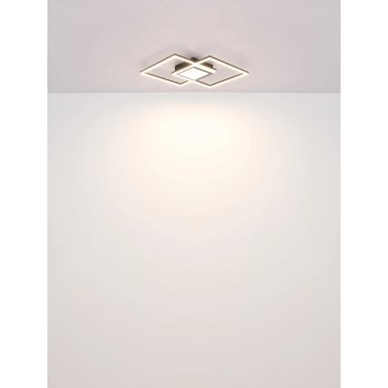 Globo - LED ściemnialna lampa sufitowa LED/32W/230V 2700-6500K 42,6x42,6 cm czarna + pilot zdalnego sterowania