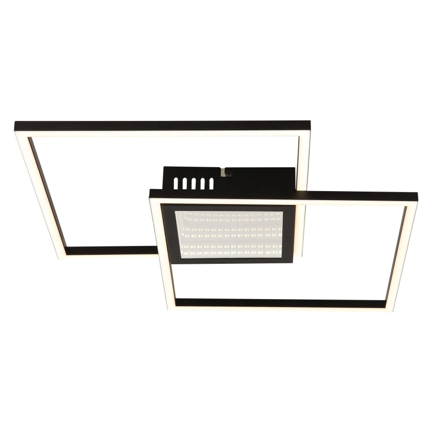 Globo - LED ściemnialna lampa sufitowa LED/32W/230V 2700-6500K 42,6x42,6 cm czarna + pilot zdalnego sterowania