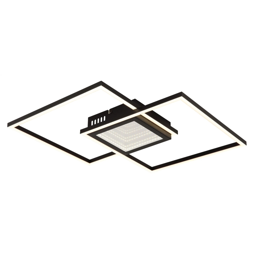 Globo - LED ściemnialna lampa sufitowa LED/32W/230V 2700-6500K 42,6x42,6 cm czarna + pilot zdalnego sterowania