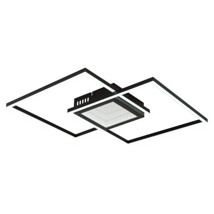 Globo - LED ściemnialna lampa sufitowa LED/32W/230V 2700-6500K 42,6x42,6 cm czarna + pilot zdalnego sterowania