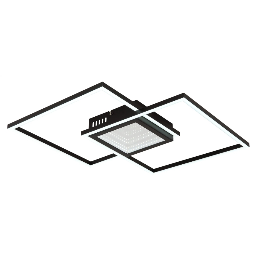 Globo - LED ściemnialna lampa sufitowa LED/32W/230V 2700-6500K 42,6x42,6 cm czarna + pilot zdalnego sterowania