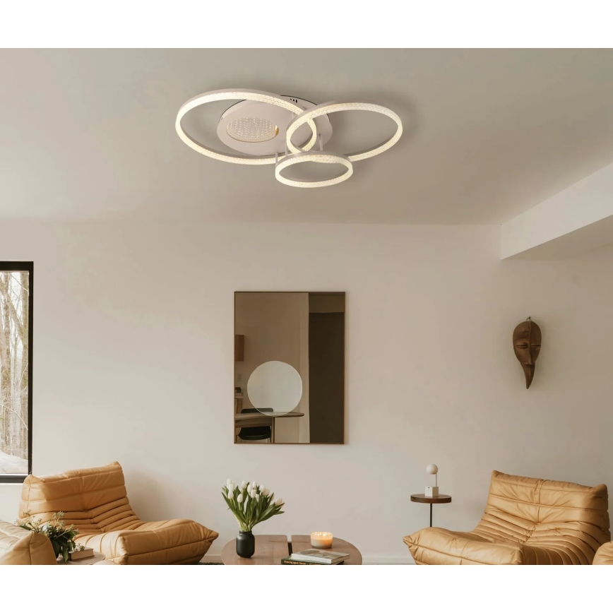 Globo - Lampa sufitowa LED/40W/230V 3000K 78x60 cm beżowa