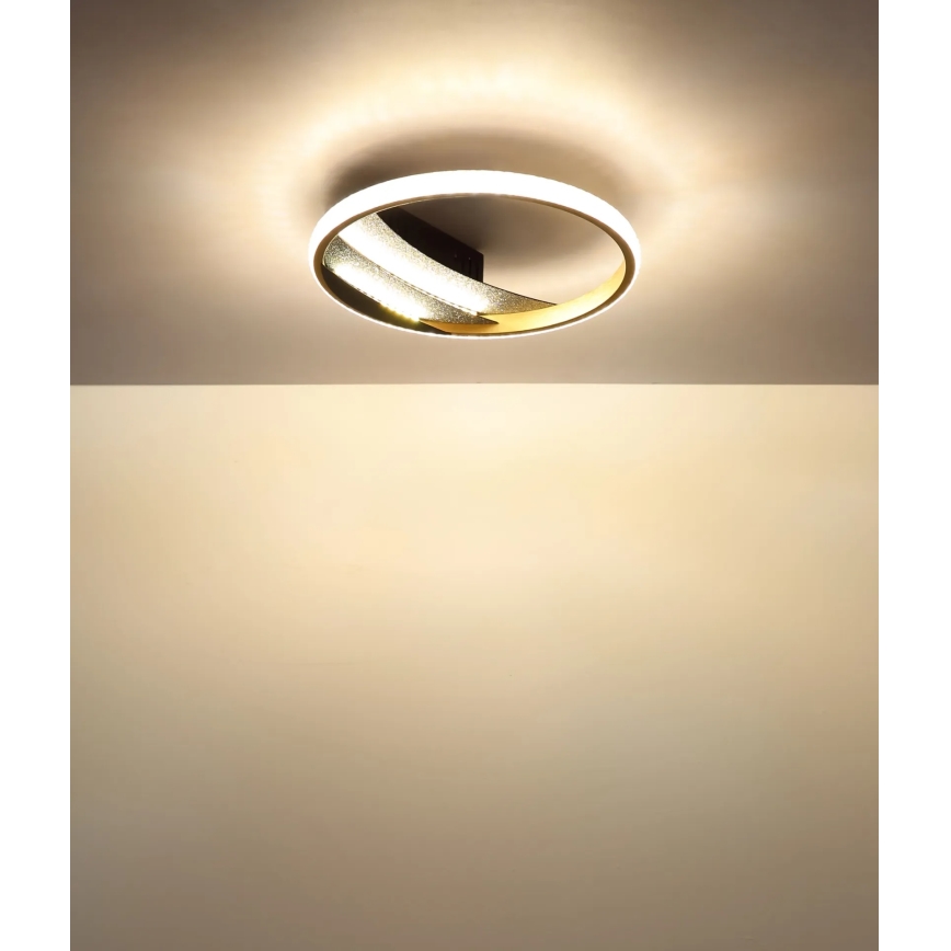 Globo - Lampa sufitowa LED/12W/230V 3000/4000/6000K śr. 29,5 cm złota