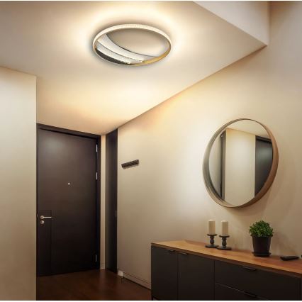 Globo - Lampa sufitowa LED/24W/230V 3000/4000/6000K śr. 41 cm złota