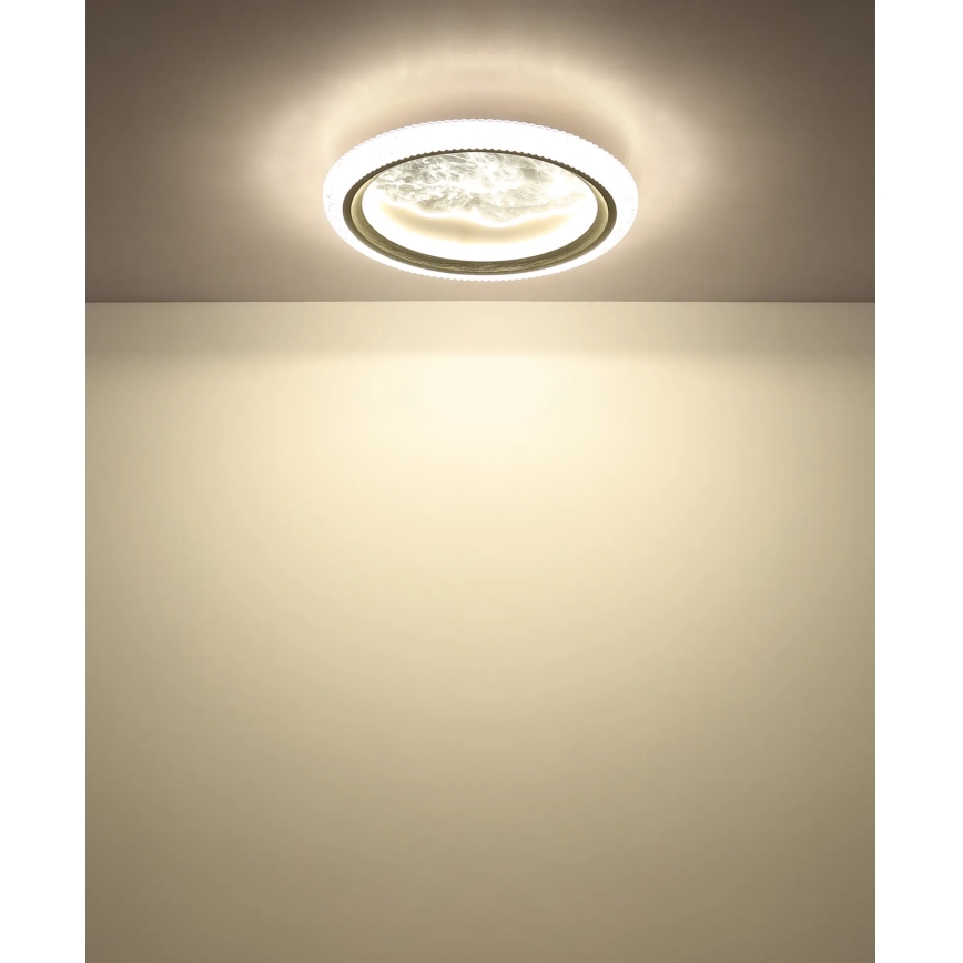 Globo - Oprawa sufitowa LED/28W/230V 3000/4200/6000K śr. 39,5 cm srebrna