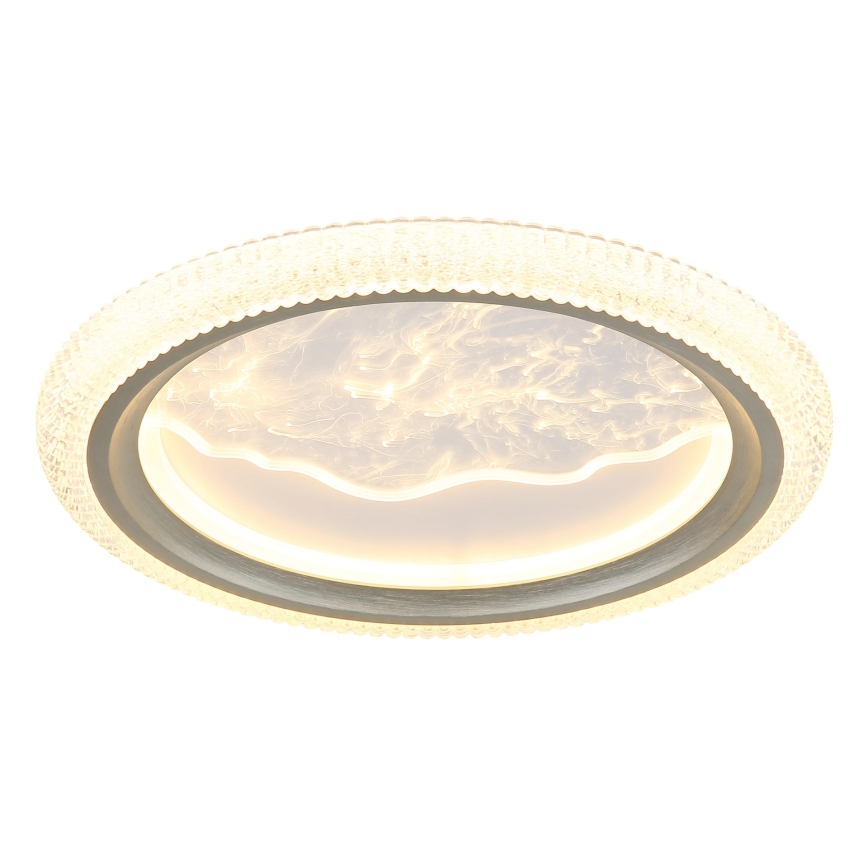 Globo - Oprawa sufitowa LED/28W/230V 3000/4200/6000K śr. 39,5 cm srebrna