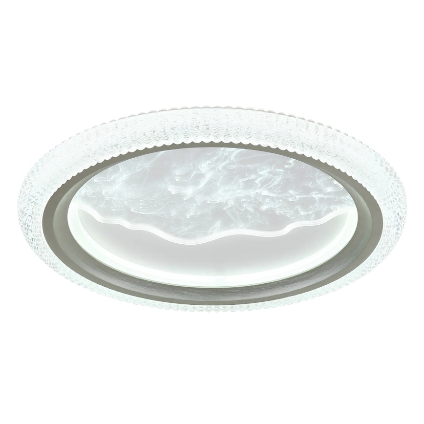 Globo - Oprawa sufitowa LED/28W/230V 3000/4200/6000K śr. 39,5 cm srebrna