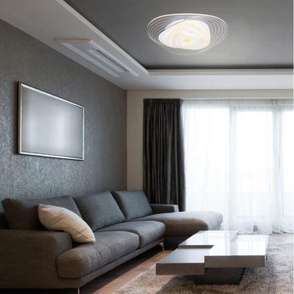 Globo - LED Plafon ściemnialny LED/40W/230V 3000-6500K 50,2x48,8 cm Wi-Fi Tuya + pilot zdalnego sterowania