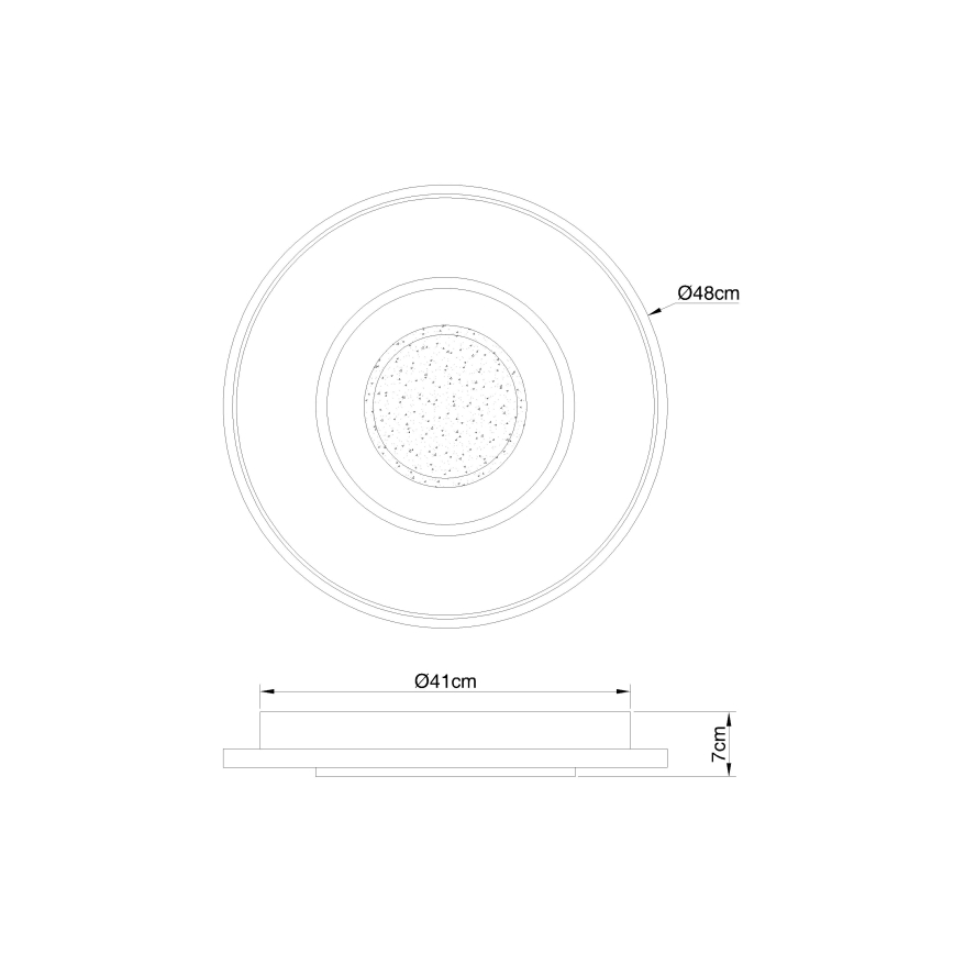 Globo - LED Plafon ściemnialny LED/36W/230V 2700-6000K + Pilot zdalnego sterowania