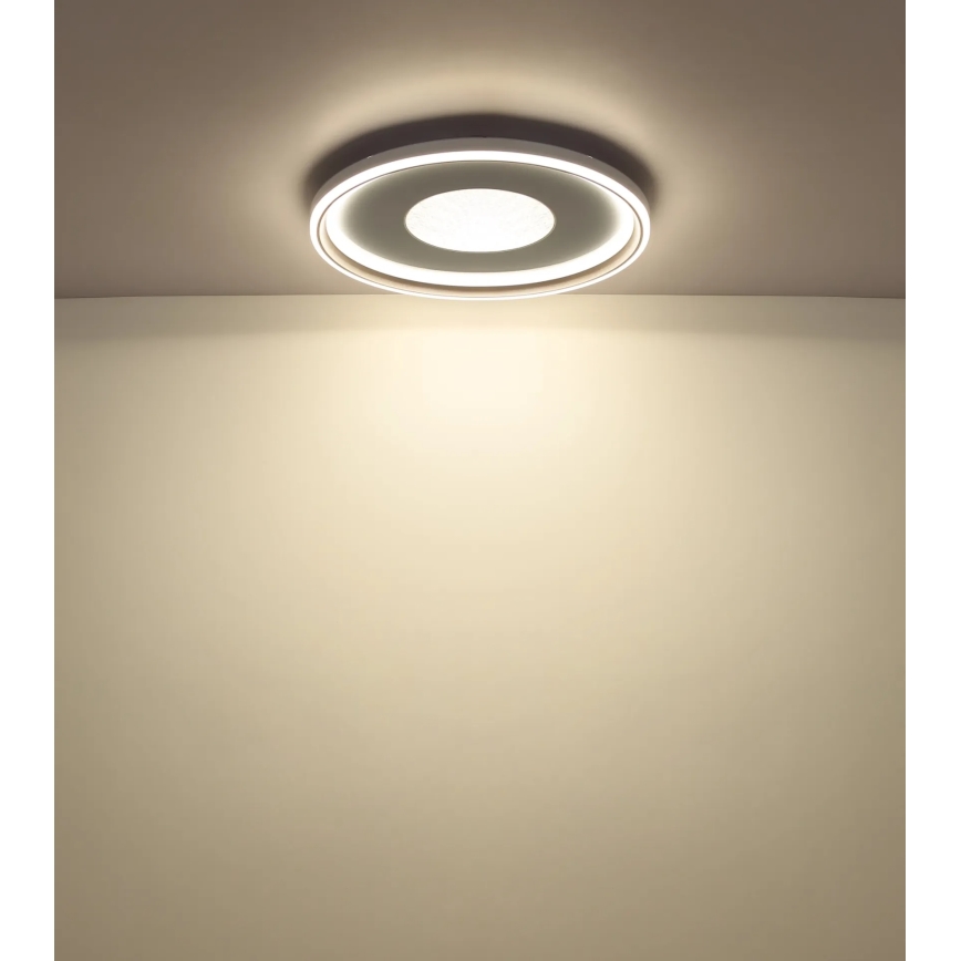 Globo - ściemnialna lampa sufitowa LED/60W/230V 2700-6000K śr. 59 cm biała/kremowa + pilot zdalnego sterowania