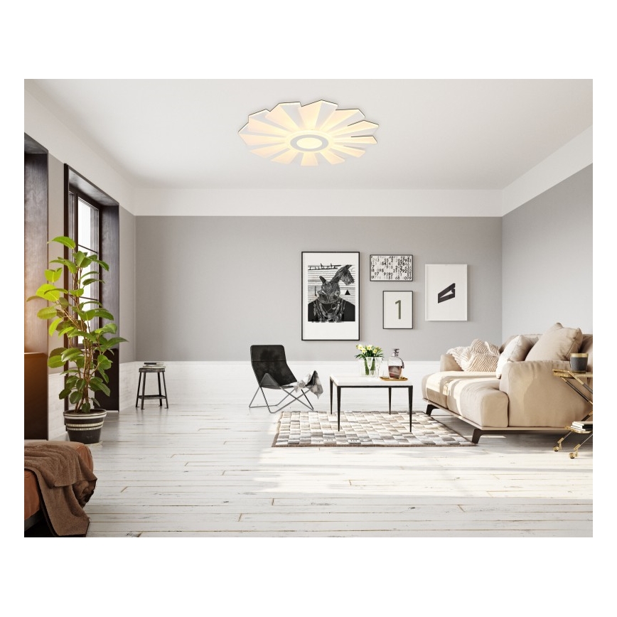 Globo - LED Plafon ściemnialny LED/58W/230V 2700-6000K śr. 50 cm biały + pilot zdalnego sterowania