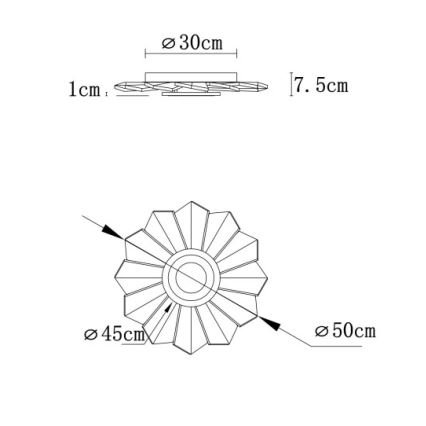 Globo - LED Plafon ściemnialny LED/58W/230V 2700-6000K śr. 50 cm biały + pilot zdalnego sterowania